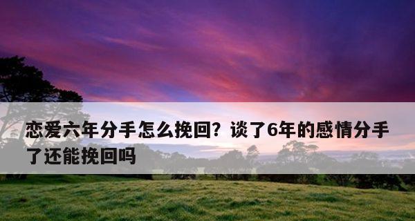 如何有效地挽回他？（挽回爱情，细节决定成败）-第3张图片-恋语空间