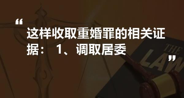以告丈夫重婚罪所需的证据（什么样的证据能够支持重婚罪指控？）-第3张图片-恋语空间