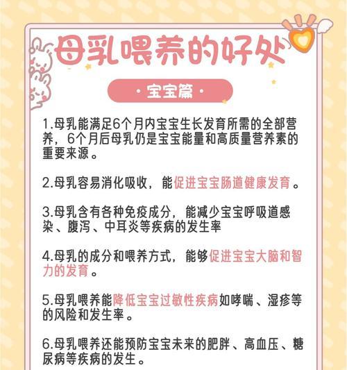 母乳喂养的好处（宝宝和妈妈的双赢）-第2张图片-恋语空间