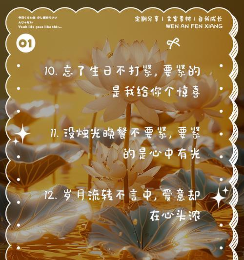 生日挽回前任必备攻略（如何以生日礼物赢回前任的心）