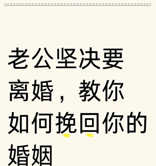 挽回爱情，拯救婚姻（重塑感情，重建家庭）